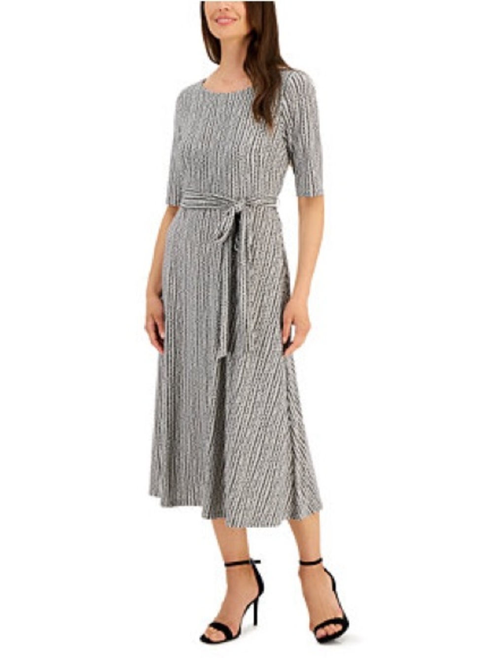 NWT Kasper Petite Black & White Dress